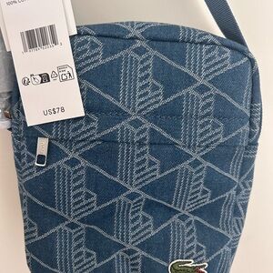 Lacoste Navy Blue Adjustable Strap Crossbody